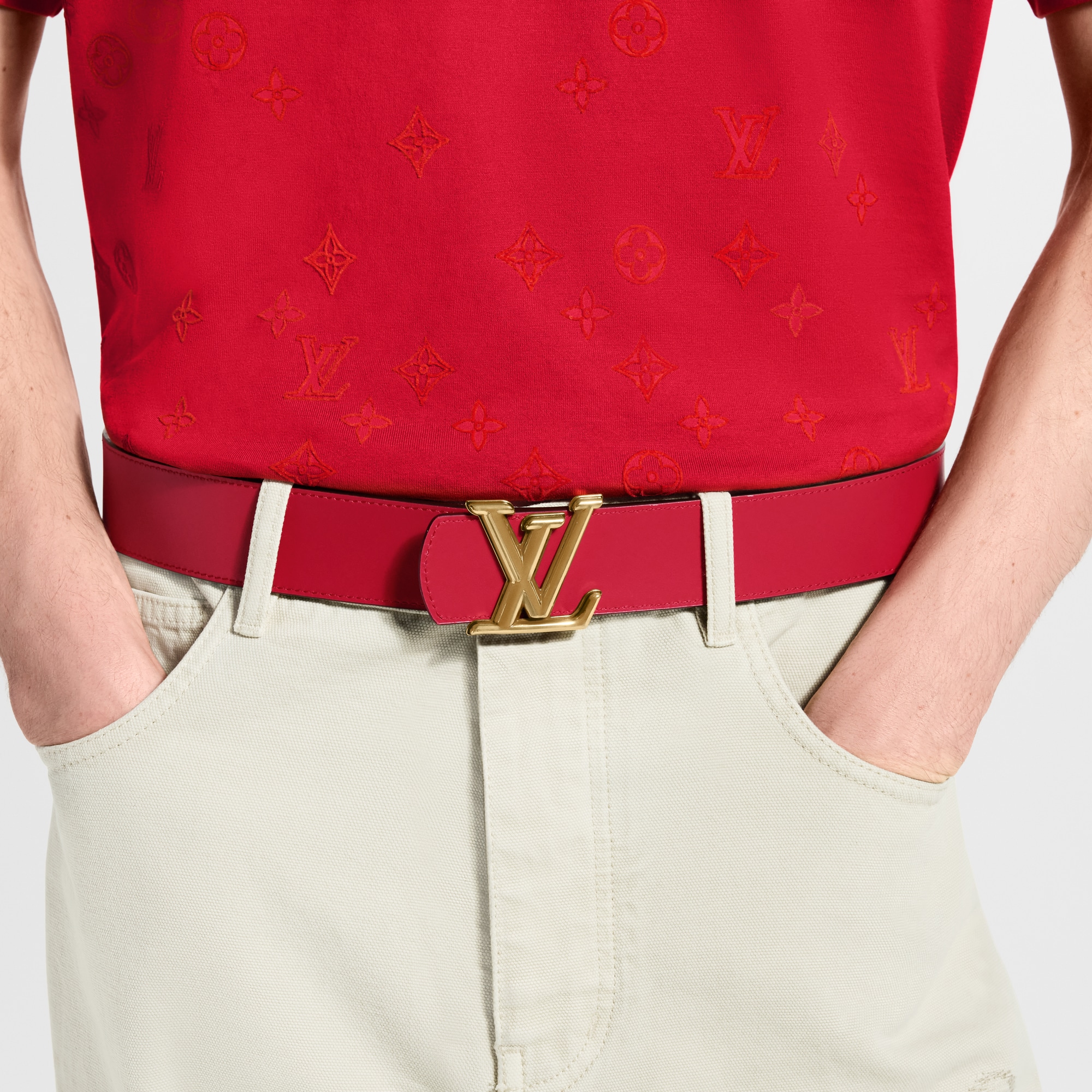 LV Dimension Monogram Grid 40mm Reversible Belt - Men